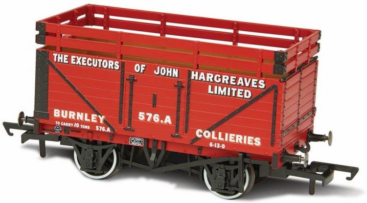 7 Plank Wagon with 2 Coke Rails - Exec. of John Hargreaves Ltd #576A - Sold Out