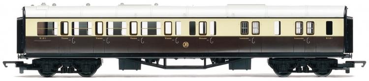 RailRoad - GWR Brake Coach #5121 (Chocolate & Cream) - Sold Out