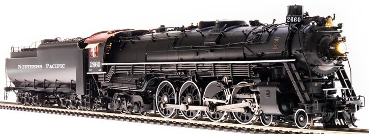 Broadway Limited - Brass Hybrid - Northern Pacific A-3 4-8-4 #2664 (NP Black) Coal Tender - DC/DCC Paragon3 Sound - Sold Out