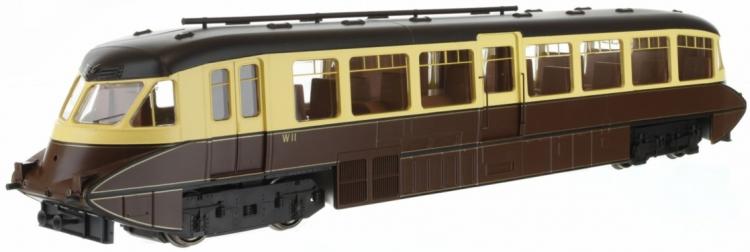 Streamlined Railcar #W11 (BR Lined Chocolate and Cream) - Pre Order