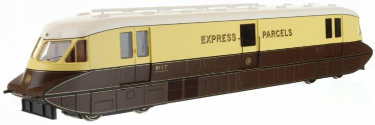 Streamlined Express Parcels Railcar #17 (GWR Chocolate and Cream) - Pre Order