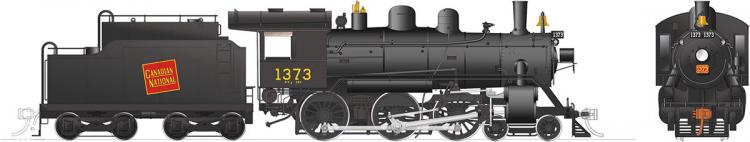 Rapido - Canadian National H-6-g 4-6-0 #1373 (Steel Cab, Oil Tender) - Pre Order