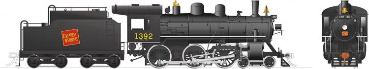 Rapido - Canadian National H-6-g 4-6-0 #1392 (Steel Cab, Oil Tender) - Pre Order