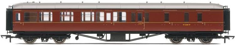 BR Hawksworth Brake 3rd Class #W2246W (Maroon) - Sold Out