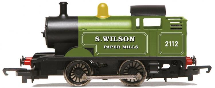 RailRoad - 0-4-0T S. Wilson Paper Mills #2112 (Green) - Sold Out