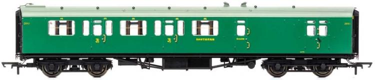 SR Bulleid 59' Corridor Brake Third #2861 'Set 973' (Malachite Green) - Available to Order In