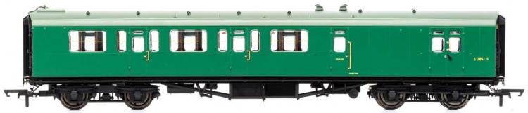 BR Bulleid 59' Corridor Brake Third #S2851S 'Set 968' (Green) - Sold Out