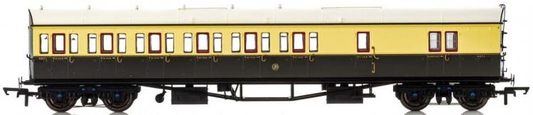 GWR Collett 57' Bow Ended D98 6-Compartment Brake 3rd (Left Hand) #4971 - Sold Out