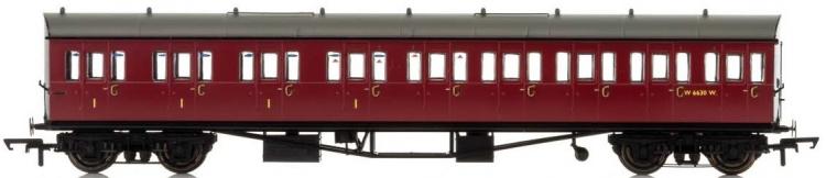 BR Collett 57' Bow Ended E131 9-Compartment Composite (Left Hand) #W6237W (Crimson) - Sold Out