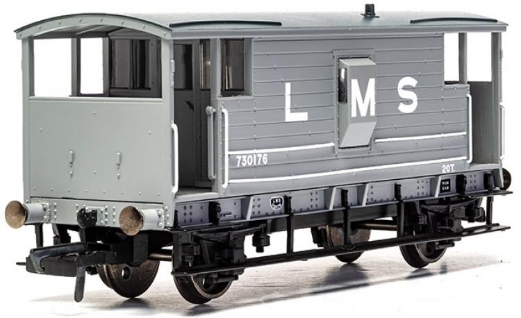 LMS D1919 20-Ton Brake Van #730176 (Grey) - Sold Out