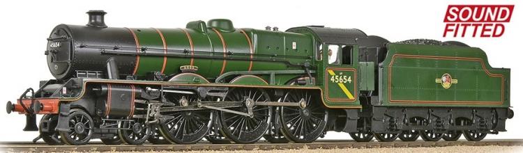BR Jubilee 4-6-0 #45654 'Hood' (Lined Green - Late Crest) DCC Sound - Pre Order