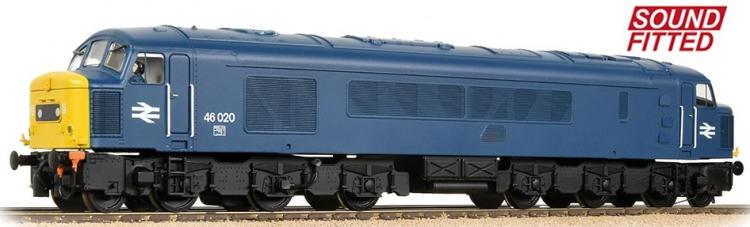 Class 46 #46020 (BR Blue) Centre Headcode - DCC Sound - Pre Order