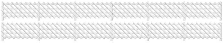 Ratio - Lineside Kit - LMS Station Fencing (White) - In Stock (1 only)