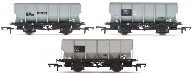 Hornby Wagon Bundle - BR 21 Ton Hopper Wagons (Grey) - Sold Out