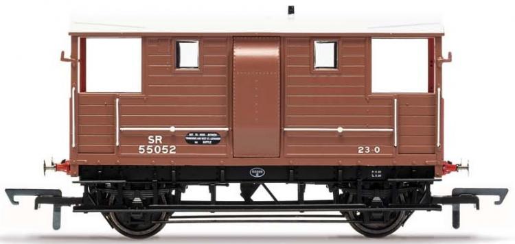 SR (ex-LSWR) 24-Ton Diag.1543 'New Van' Goods Brake Van #55052 (Brown) - Sold Out