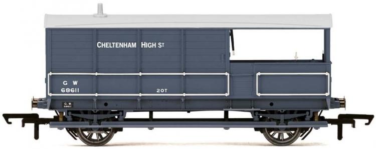 GWR AA15 20-Ton Toad Brake Van #68611 'Cheltenham High St' (Grey) - Out of Stock
