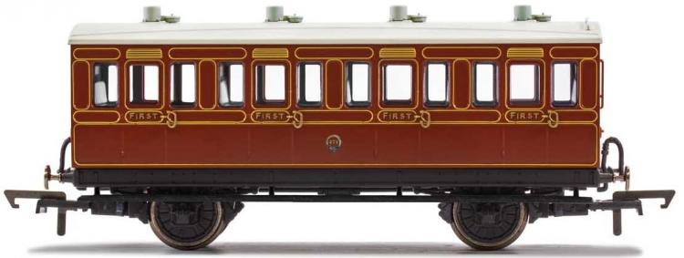 LBSCR 4 Wheel Coach 1st Class #474 (Mahogany) - Sold Out