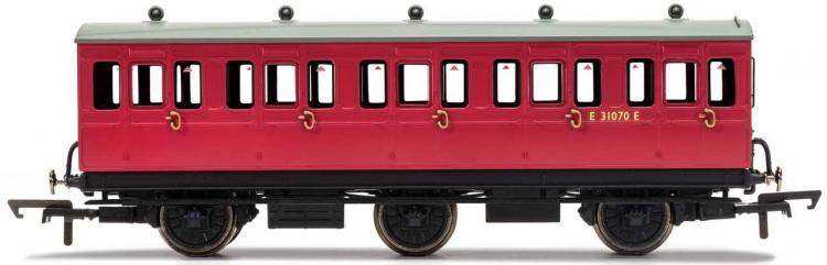 BR 6 Wheel Coach 3rd Class #E31070 (Crimson) - Sold Out
