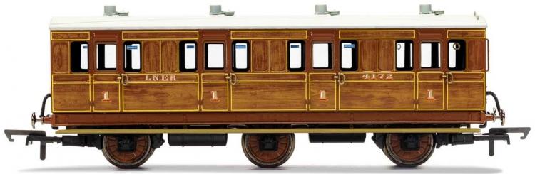 LNER 6 Wheel Coach 1st Class #4172 (Teak) - Sold Out