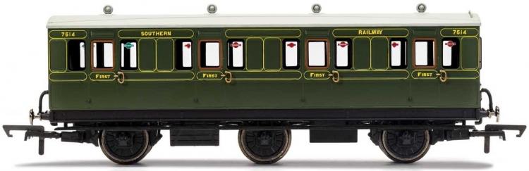 SR 6 Wheel Coach 1st Class #7514 (Olive Green) - Out of Stock