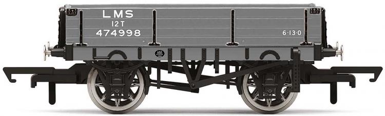 LMS 3 Plank Wagon #474998 (Grey) - Sold Out