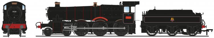 BR 78xx Manor 4-6-0 #7820 'Dinmore Manor' (Lined Black - Early Crest) - Sold Out on Pre Orders