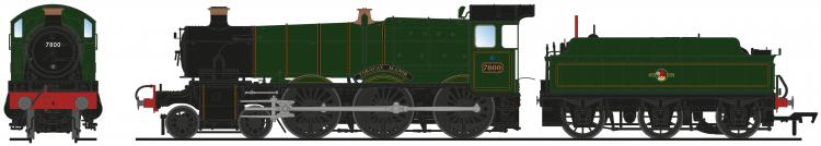 BR 78xx Manor 4-6-0 #7800 'Torquay Manor' (Lined Green - Late Crest) DCC Sound - Pre Order