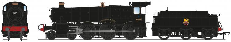 BR 78xx Manor 4-6-0 #7814 'Fringford Manor' (Black - Early Crest) DCC Sound - Pre Orders Closed