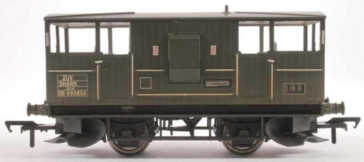 BR Shark Ballast Van #DB 993834 (Green) Weathered (Clearance - was $26) - Sold Out