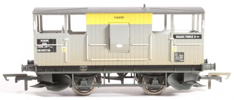 BR Shark Ballast Brake Van #DB993738 (Grey) Weathered (Clearance - was $26) - Sold Out