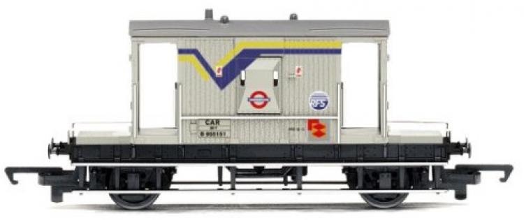 BR 20 Ton Brake Van (RFS Grey with London Underground Logo) #B955151 (Clearance - was $14) - Sold Out
