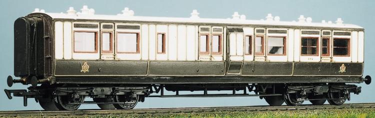 Ratio - Coach Kit - LMS (ex LNWR) 50ft Arc Roof Corridor Brake Coach - Out of Stock