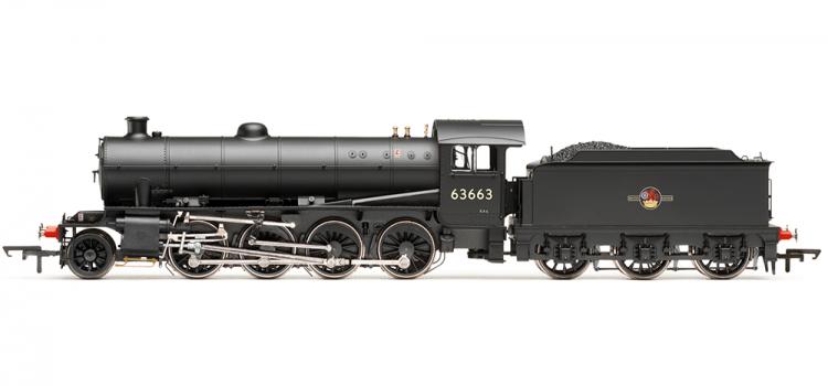 BR O1 Thompson 2-8-0 #63663 (Black - Late Crest) - Sold Out