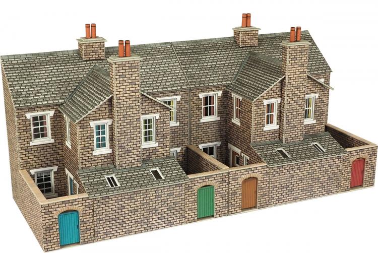 Low Relief Terraced House Backs - Stone - Out of Stock