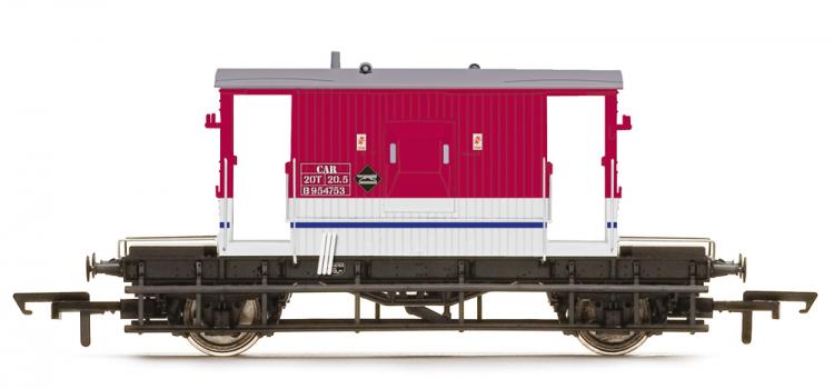 BR 20 Ton Brake Van #B954753 (BR London Underground Colours) - Sold Out
