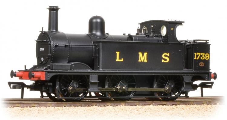 LMS Midland 1F 0-6-0T #1739 (Plain Black) - Sold Out