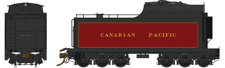 Rapido - Canadian Pacific 12,000 Gallon Coal Tender - Pre Order
