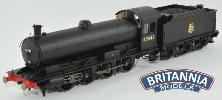BR Q6 0-8-0 #63443 (Black - Early Crest) - Sold Out
