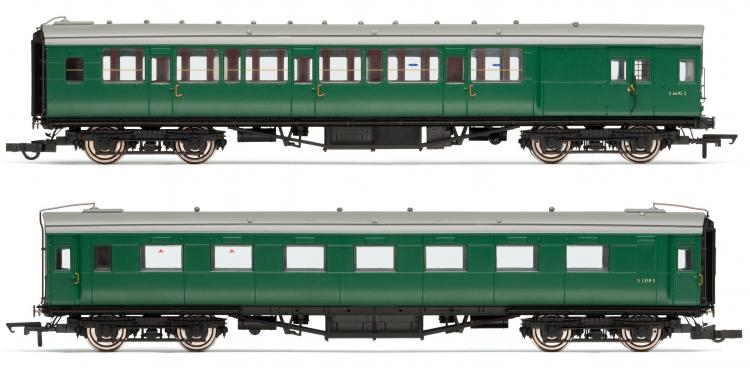 BR (ex-Maunsell) Pull-Push Coach Pack #Set 619 (Green) - Sold Out