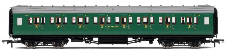SR Maunsell Corridor 3rd Class #1216 (Malachite Green) - Sold Out