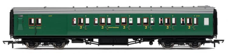 SR Maunsell 6 Compartment 3rd Class Brake #3797 (Malachite Green) - Sold Out