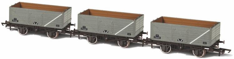 BR 7 Plank Wagon 3-Pack #P73208/P153057/P201347 (Grey) - Sold Out