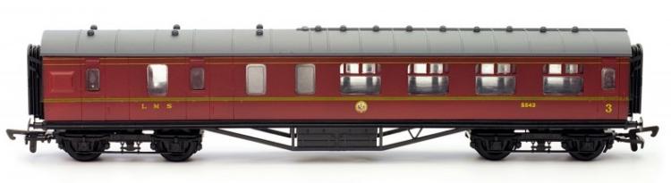 LMS 57' Stainer Corridor Brake #5543 (Lined Maroon) - Sold Out