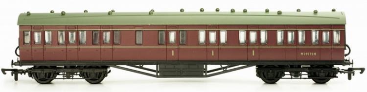 BR 57' Stanier Non-Corridor Composite #M19172M (Lined Maroon) - Sold Out
