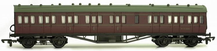 BR 57' Stanier Non-Corridor Composite #M19185M (Lined Maroon) - Sold Out
