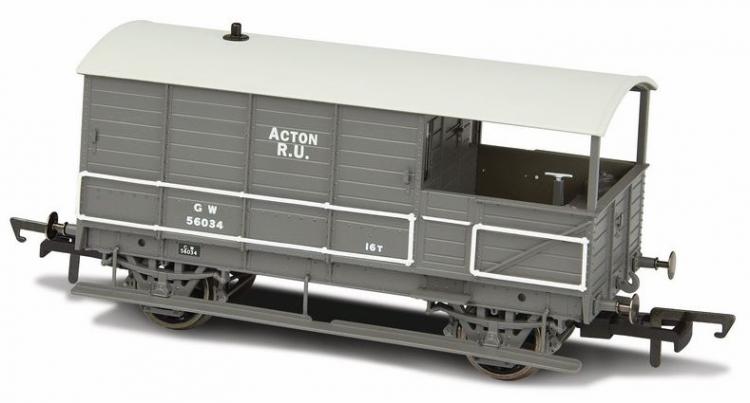 GWR AA3 'Toad' 4-wheel Brake Van Plated #56034 'Acton' (Grey) - Out of Stock