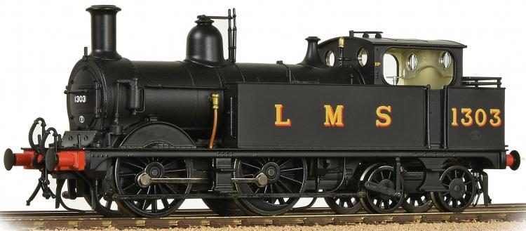 LMS (ex-MR) 1P Midland 0-4-4T #1303 (Black) - Sold Out