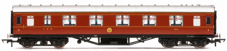 LMS Stanier Corridor 1st Class #1041 (Crimson Lake) - Sold Out