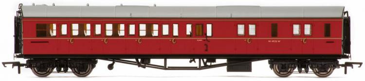 BR Collett 'Bow Ended' Corridor Brake 3rd Class RH #W4935W (Maroon) - Sold Out