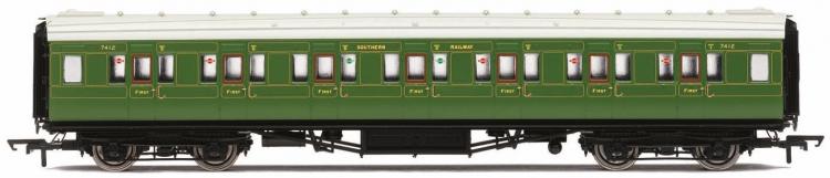 SR Maunsell Corridor 1st Class #7412 (Olive Green) - Sold Out